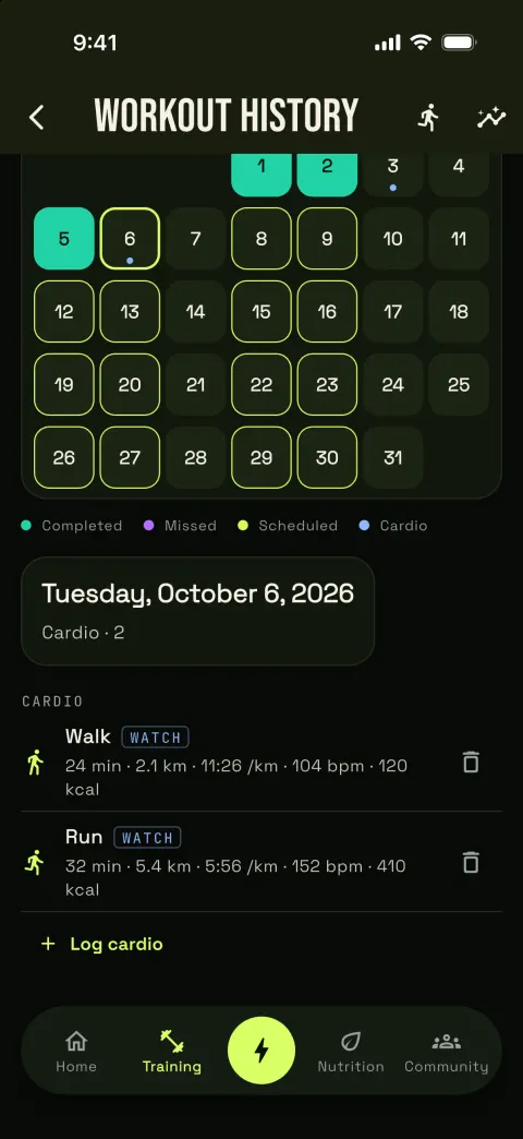 YOUR RUN FINDS ITS PLACE ON THE CALENDAR